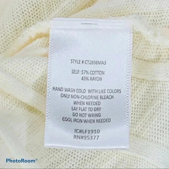 Sanctuary Long Sleeve Cream Wrap Rib Shirt - Picture 4 of 4